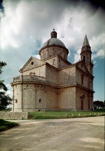 Vista de la iglesia de San Biagio realizada por el arquitecto Antonio da Sangallo el Viejo (1453-1534) 1518-1545 Montepulciano, Toscana. Italia de Antonio da the elder Sangallo