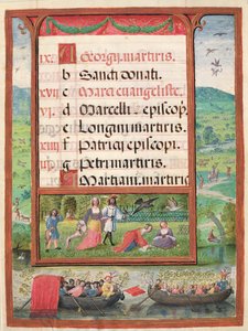 El mes de abril, miniaturas del 