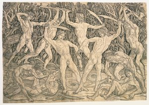 Batalla de los desnudos de Antonio del Pollaiolo