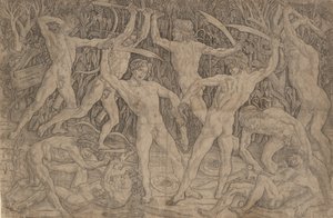 Batalla de los hombres desnudos, ca. 1470-90 de Antonio Pollaiuolo