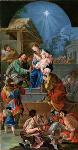 Adoración de los magos de Antonio the Elder Gonzalez Velazquez