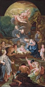 Adoración de los pastores de Antonio the Elder Gonzalez Velazquez