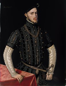 Retrato de Felipe II 1527-1598, Rey de España y Portugal, c. 1550 de Antonis Mor