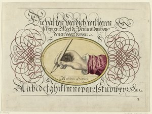 Ejemplo de escritura con mano de escritura de Antonius Smyters