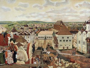 En el Kremlin de Moscú, finales del siglo XIX - principios del siglo XX de Appolinari Mikhaylovich Vasnetsov