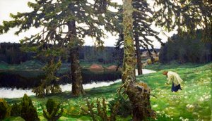 El lago, 1902 de Appolinari Mikhaylovich Vasnetsov
