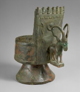 Incensario, c. mediados del 1er milenio a.C. (bronce)