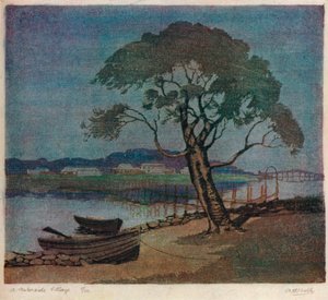 Un pueblo junto al agua, c. 1921