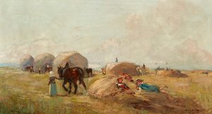 Heno (óleo sobre lienzo) de Archibald Kay