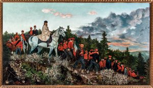 La batalla de Mentana librada el 3 de noviembre de 1867 (óleo sobre lienzo