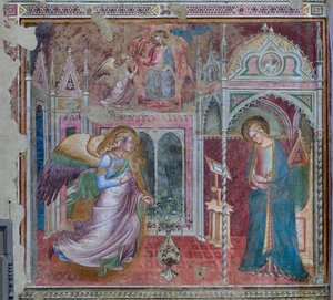 Anunciación, finales del siglo XIV o principios del XV de Aretino Luca Spinello or Spinelli