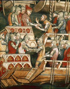 Batalla naval en Punta Salvore en el Golfo de Trieste (detalle)