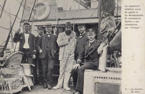 Misión sueca para rescatar a los miembros naufragados de la expedición antártica de Otto Nordenskjold, c1904 de Argentinian Photographer