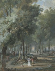 Caminantes en un parque de Arie Lamme
