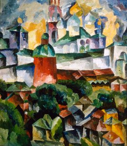 Paisaje con el Monasterio de la Trinidad-Sergio de Aristarkh Lentulov
