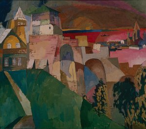 Nizhny Novgorod, 1915 de Aristarkh Vasilievic Lentulov