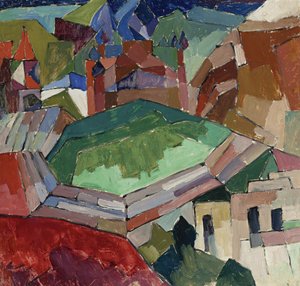 Ciudad en el sur de Rusia, 1914-1916 de Aristarkh Vasilievic Lentulov