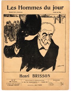 Portada de “Les Hommes du jour”, Satírico en N & B de Aristide Delannoy