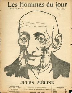 Portada de "Les Hommes du jour", satírico en N & B de Aristide Delannoy
