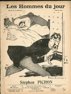 Portada de The Men of the Day, circa 1905 - Ilustración de Aristide Delannoy (1874-1911): Dormitorio - Marianne, Pichon Stephen (1857-1933) de Aristide Delannoy