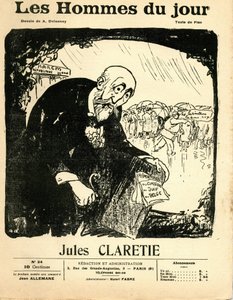 Portada de The Men of the Day, circa 1906 - Ilustración de Aristide Delannoy (1874-1911): Claretie Jules (1840-1913) de Aristide Delannoy