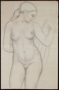 Dina de frente, estudio para 