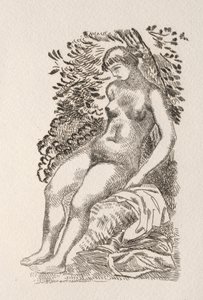 Ilustración para un poema de Pierre de Ronsard de Aristide Maillol