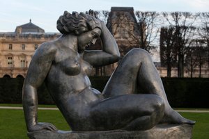 Jardin des tuileries, Aristide Maillol, Montagne 1937, París, Francia