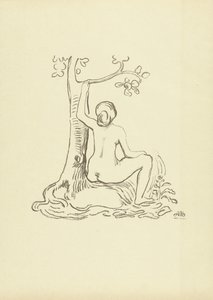 Mujer desnuda sentada junto a un árbol
Etude
L
