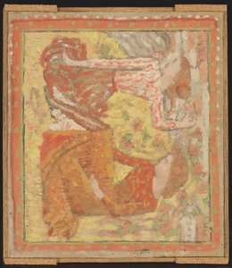 Dos niñas en un huerto (proyecto para un tapiz), c.1895-1900