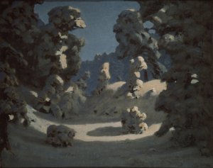 Manchas solares en la escarcha, 1876-1890 de Arkhip Ivanovich Kuindzhi