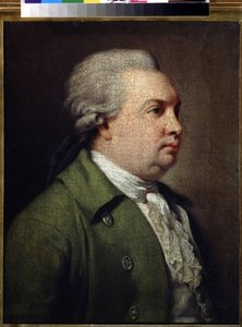 ""Portrait du dramaturge russe Denis Ivanovich Fonvizine (1745-1792)"" (Retrato del dramaturgo Denis Ivanovitch Fonvizin) Peinture d