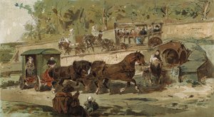 Carruaje de Amberes y patache, Países Bajos Españoles, principios del siglo XVII