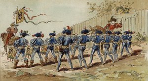 Flautistas y tamborileros hanseáticos, Países Bajos Españoles, siglo XVI de Armand Jean Heins