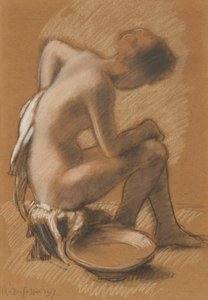 Mujer en su tocador
