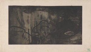 Decoration de Bretagne - Bretonnes au Bord de la Mer (Decoración de Bretaña - Mujeres bretonas junto al mar) c.1894 (aguafuerte, aguatinta y aguatinta al azúcar)