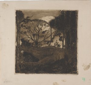 Le Soir (La Tarde) o La Glaneuse (La Espigadora) 1893 (aguafuerte, aguatinta, lavis y ruleta)