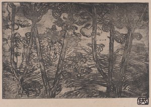 Árboles de noche, ca. 1894 de Armand Séguin