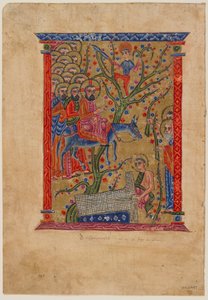 Folio de un manuscrito armenio: La entrada en Jerusalén, c.1500 de Armenian School