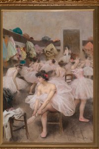 Bailarinas (pastel) de Arnaldo Ferraguti