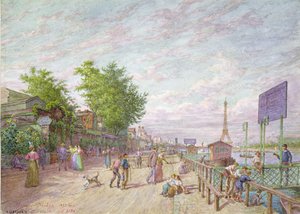 Quai du Point du Jour, Boulogne Billancourt, 1897 de Arnaud Durbec