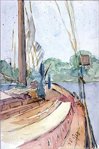 La cubierta de un yate holandés, 1913 de Arnold 1867 1931 Bennett