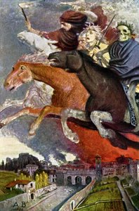 Alegoría de la guerra, c.1910 (postal)