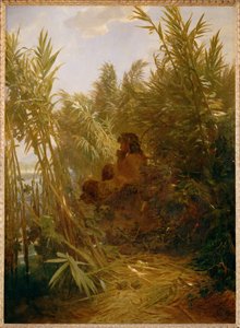 Pan im Schilf - Pan en los juncos ... (pintura sobre lienzo)