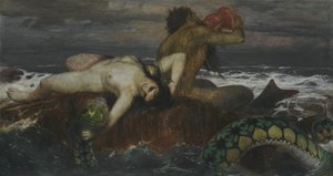 Alemán: Triton und Nereïde Triton and Nereid de Arnold Böcklin