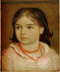 Retrato infantil de la hija Lucia de Arnold Böcklin