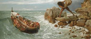 Odiseo y Polifemo, 1896 de Arnold Böcklin