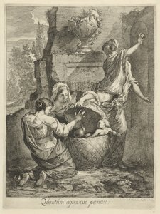 Erichthonius gevonden puerta de drie dochters van Cecrops (título en el objeto)
