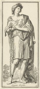 Personificación de la autoestima Eyegen Love (título sobre el objeto) Cuarenta y una piezas, varias estatuas de Sinne (título de la serie) de Arnold Houbraken