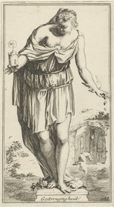 Personificación de la piedad Piedad (título sobre el objeto) Cuarenta y una piezas, varias estatuas de Sinne (título de la serie) de Arnold Houbraken